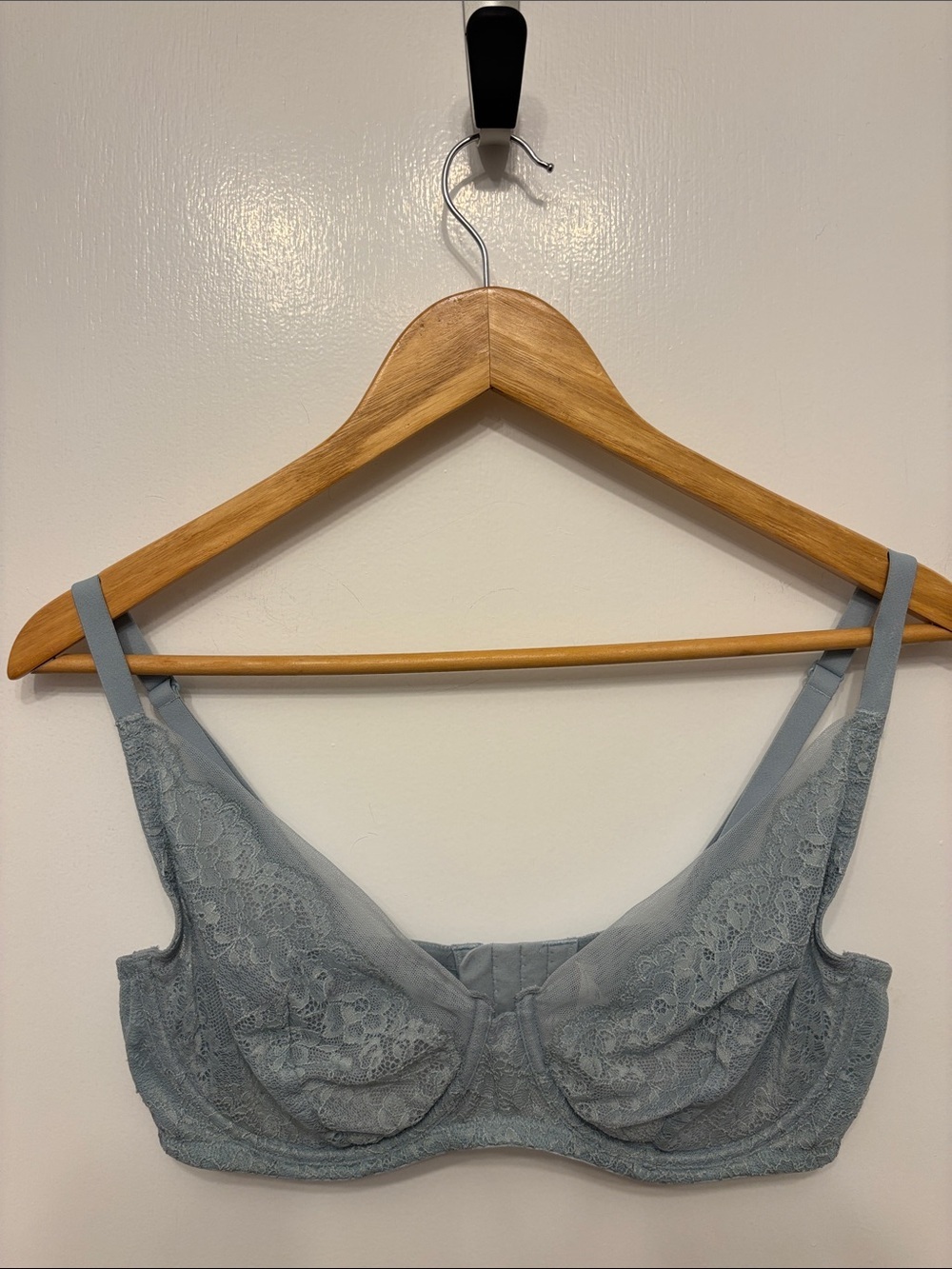 Reitmans Lace Underwire Bra - Light Blue Gray